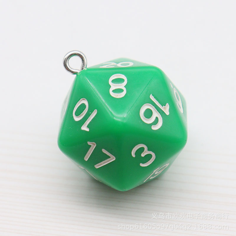 Picture of 20 Sieve Dice Transparent Solid Color Multicolor Bag Pendant Earrings Keychain DIY Accessories