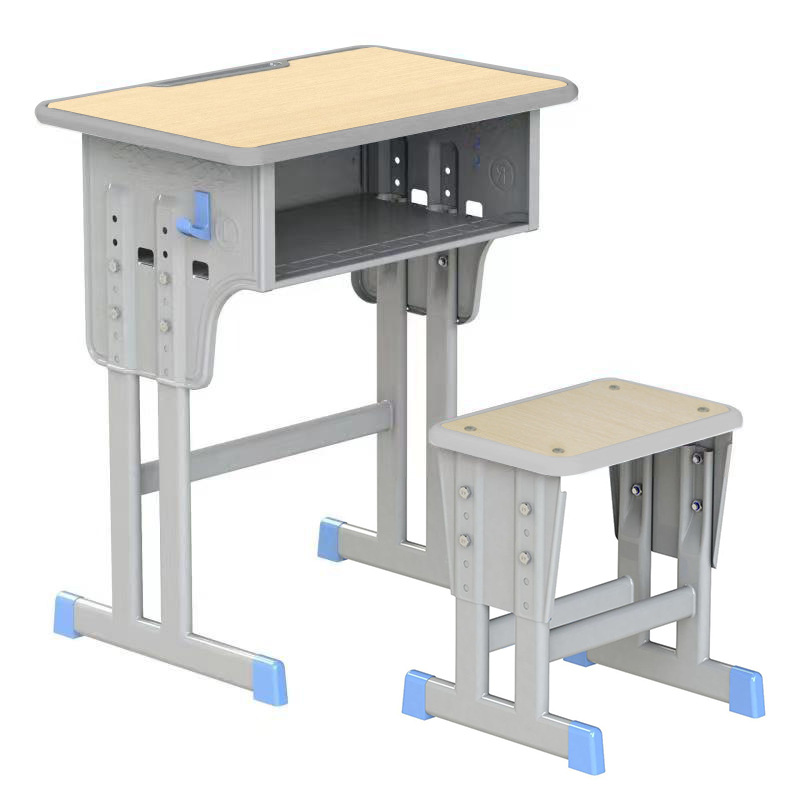 Picture of School Desk and Chair Training Desk Study Desk Children's Desk Single Training Desk Liftable Student Desk and Chair