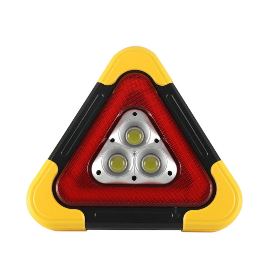 Picture of Solar Triangle Warning Light Led Rechargeable Lighting Car Warning Sign Emergency Strobe Light Work Light