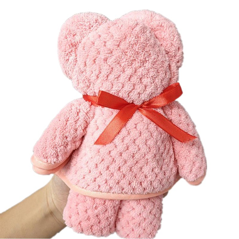 Bear Style Towel Warp Knitted Coral Fleece Pineapple Pig Soft Water Absorbent Holiday Accompanying Gift Wedding Gift
