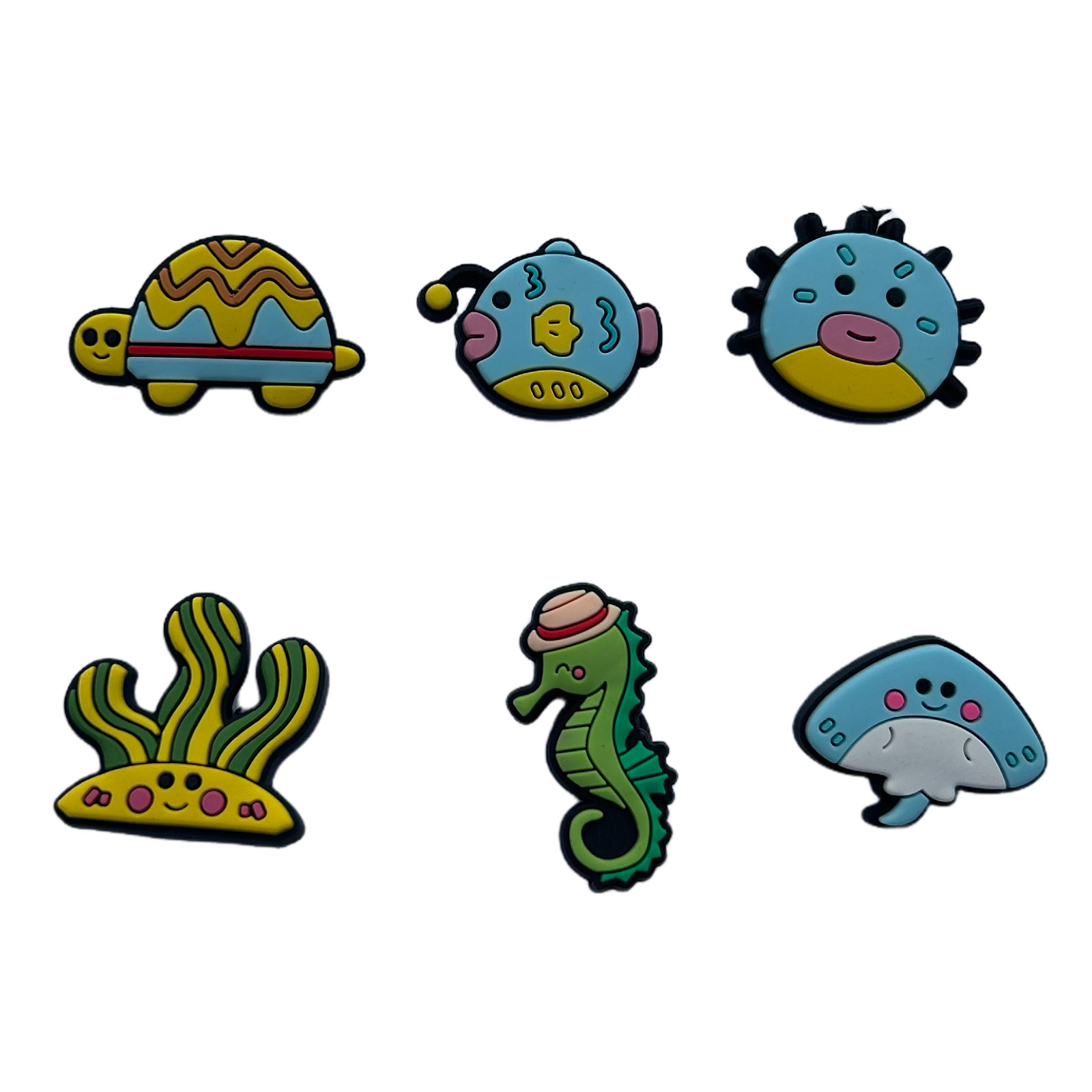 Button-Type Ready-Made Marine Life Tennis Racket Shock Absorber Cartoon Animal Shock Absorber Silicone Shock Absorber External Buckle