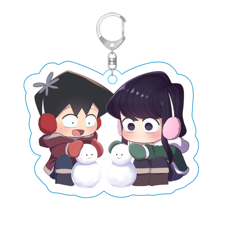 Picture of Ancient students have communication disorders animation surrounding only wild people key chain acrylic key chain hanging