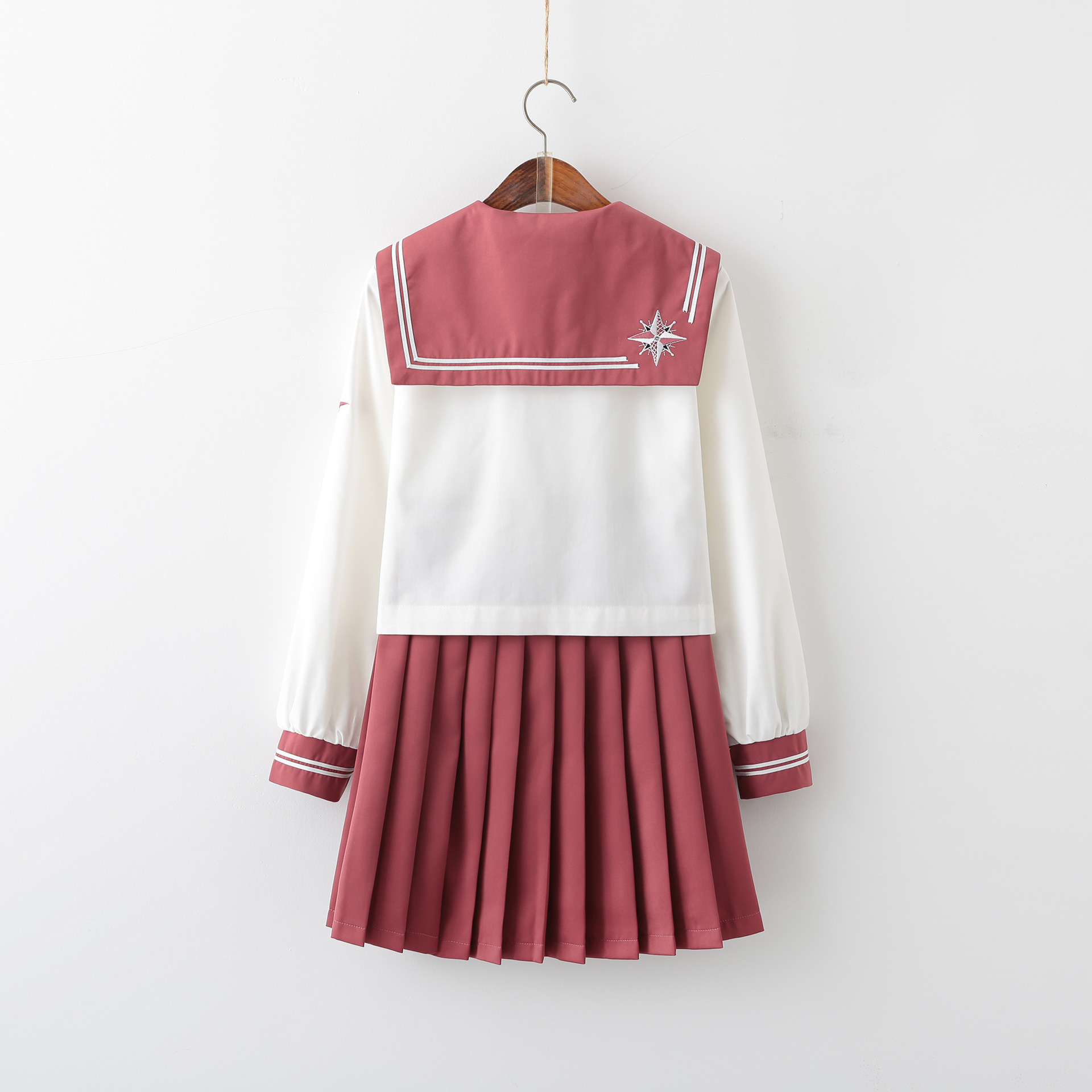 Picture of Xiaojin original Yu Ling uniform skirt Japanese sweet girl summer long sleeve genuine goods jk uniform suit