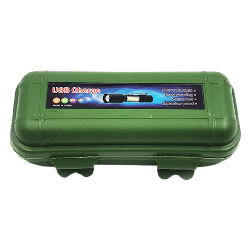 Rechargeable Strong Light Flashlight Dual-Purpose USB Telescopic Focusing Work Light Night Hiking Small Flashlight Wholesale