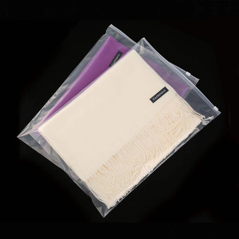 Pe Zipper Bag Transparent Packaging Bag Clothing Ready-Made Intimates Bra Socks Plastic Storage Bag Durable Packaging