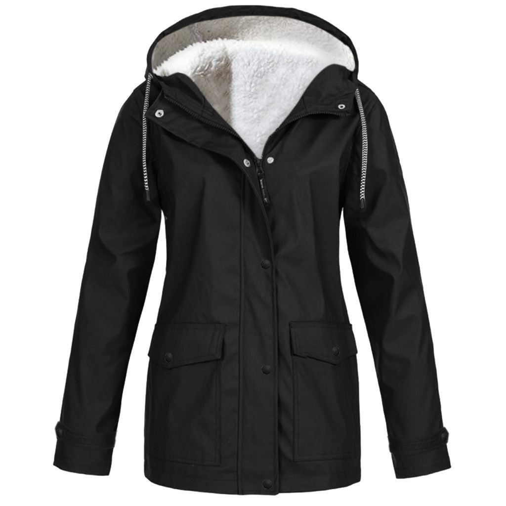 Picture of 2022 Amazon ebay Explosions European and American Autumn and Winter fleece-lined Jacket Outdoor Mountaineering Suit Hooded Jacket Rustic Jacket