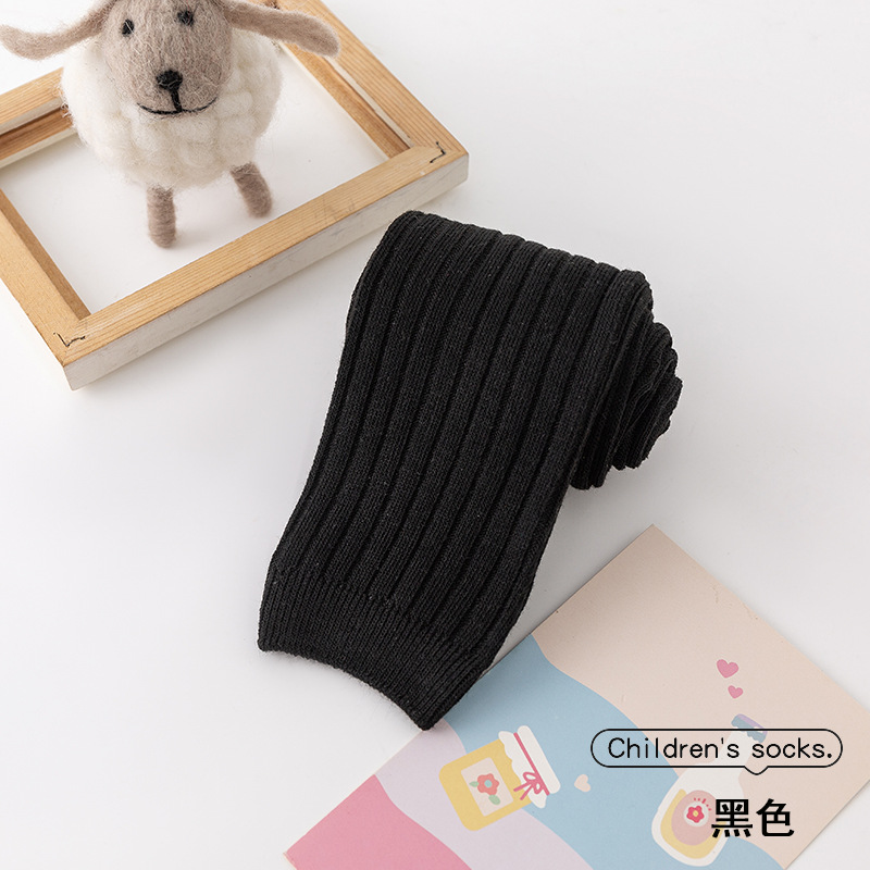 Picture of 23 children's leggings spring and autumn girls' tights Korean plain baby pants combed cotton high waist socks pants wholesale