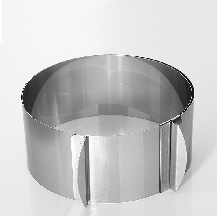 Picture of Stainless Steel stainless steel mousse ring 6-12 inch retractable adjustable baking tool cake ring round mousse ring