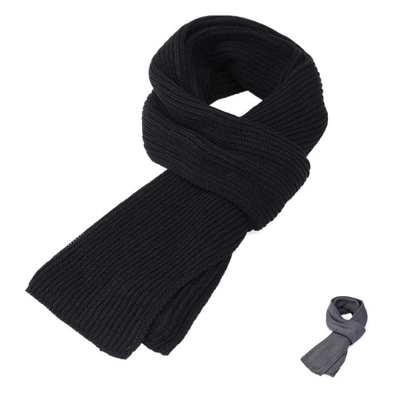 Men's Knitted Scarf Yuda Winter Warm Face and Ear Neck Woven Scarf Cross-border Same
