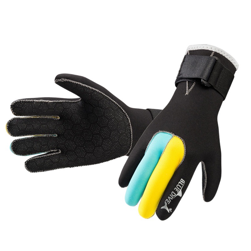 3mm Non-slip Warm Gloves Winter Swimming Diving Thick Gloves Warm Anti-scratch Anti-stab Anti-coral Warm Wear-resistant