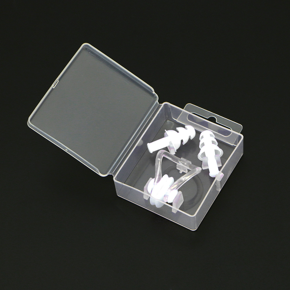 Picture of Factory wholesale earplug nose clip silicone box nose clip earplug set swimming equipment supplies children adult waterproof