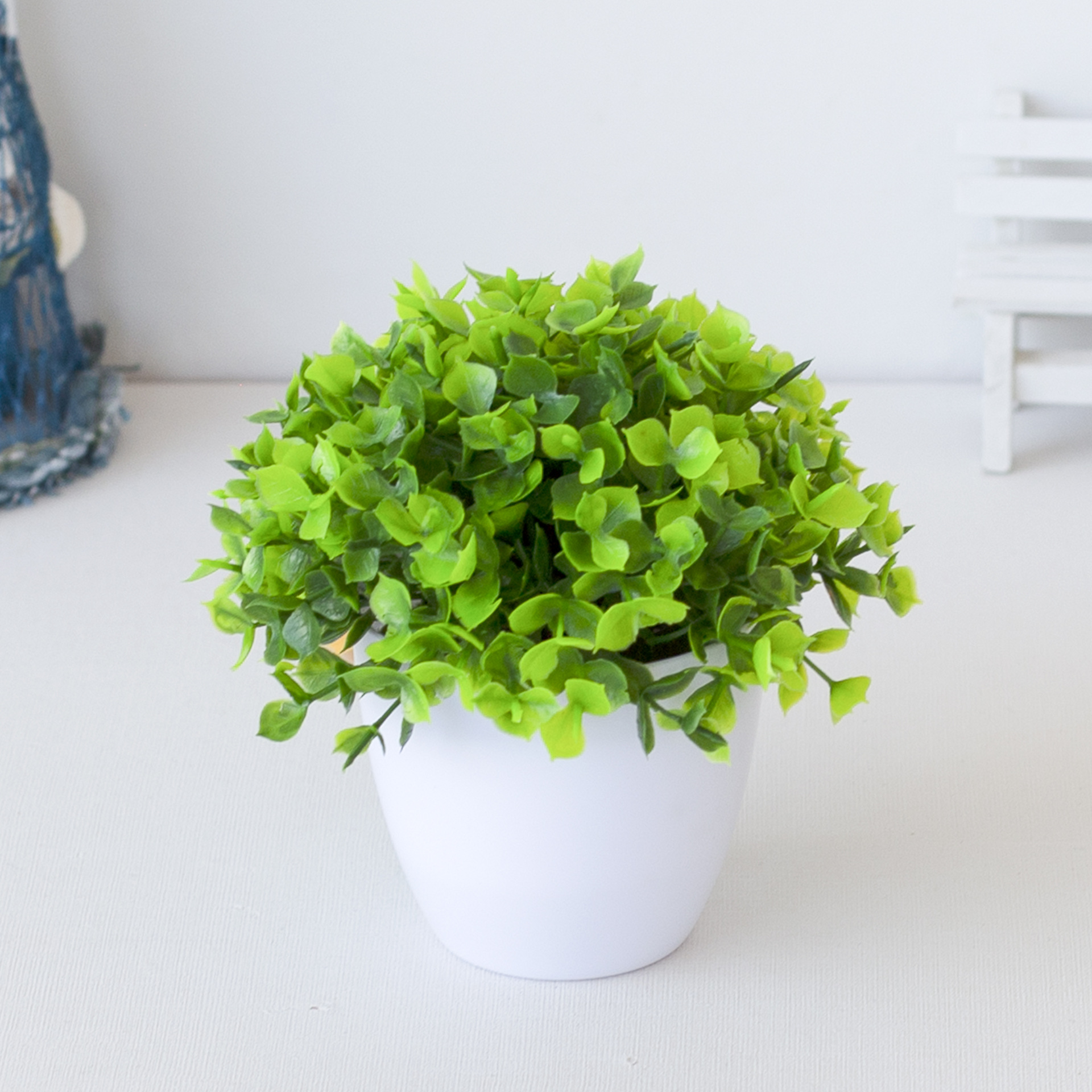Picture of Simulated Plant Bonsai Desktop Artificial Flower Plant Ornaments Flower Ball Grass Ball Potted Home Decoration Small Ornaments