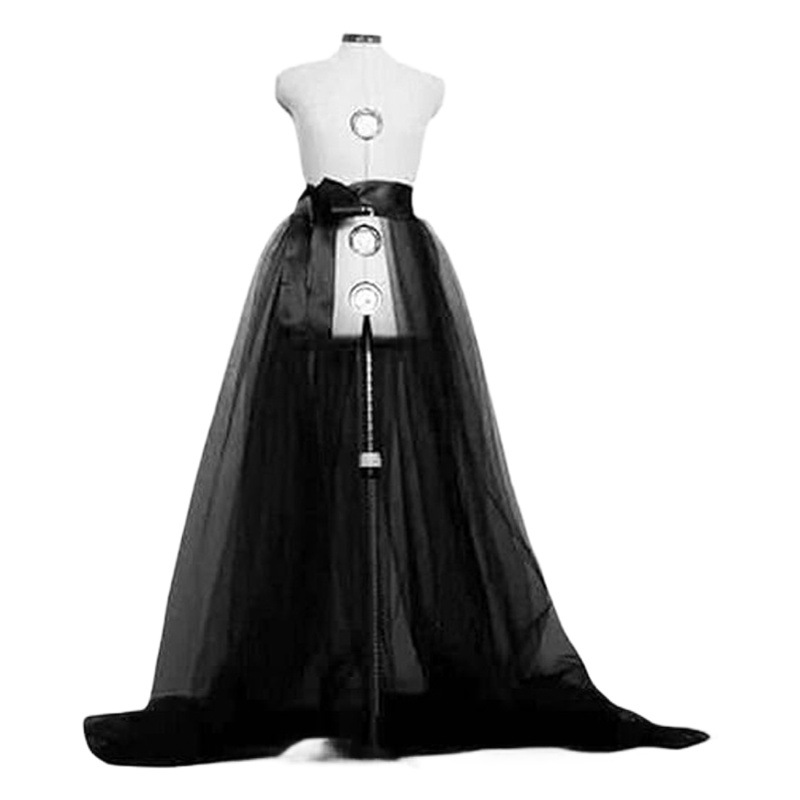 Picture of Cross-border Amazon Black yarn perspective skirt dress tulle long skirt swing party retro dance party clothing photo