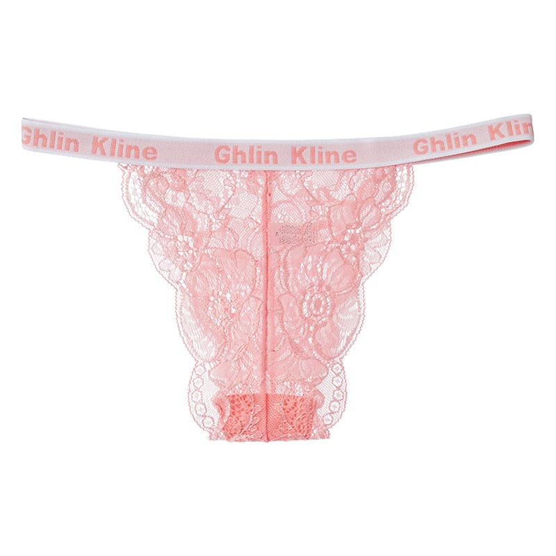 Fengyun Girls Sexy Lace Knitted Belt Super Elastic Leg-Lengthening Breathable Seamless Thong for Women 2025 New Style