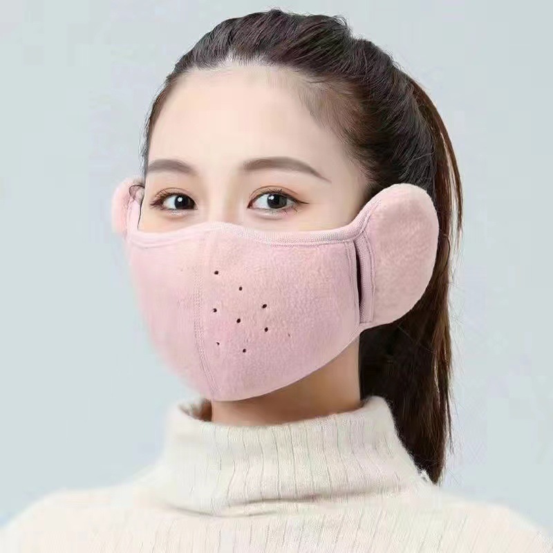 Picture of Autumn and Winter windproof earmuffs winter warm mask riding cold-proof two-in-one three-dimensional cotton mask earmuffs earmuffs