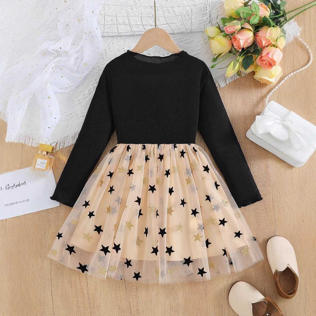 Picture of Girls' dress 2024 Spring New Korean Style Children's Big Children's Skirt Spring and Autumn Girl's Western Style Princess Skirt