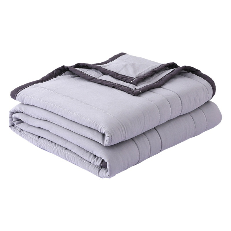 Washed Cotton Summer Cool Quilt Solid Color Air-conditioning Quilt Washable Single Student Children Summer Activity Gifts Summer Quilt Wholesale