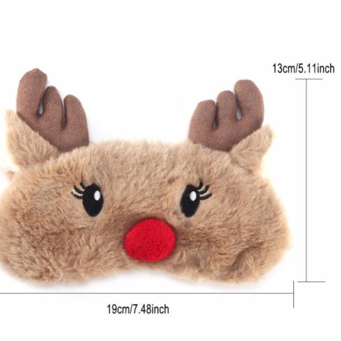 Picture of Japanese-Style Soft and Adorable Penguin Eye Mask, Plush Breathable Cotton, Cute Cartoon Design, Light-Blocking, Eye Protection for Men, Women, and Children