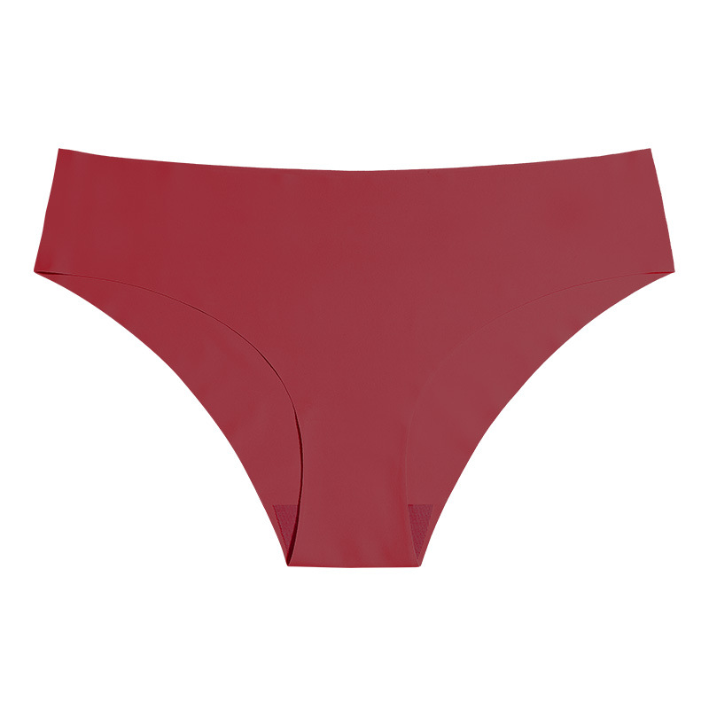 Picture of European and American Cross-border Pregnant Women's plus size Traceless Women's Underwear Class A Ice Silk Breathable Sports Low Waist Naked Briefs for Women