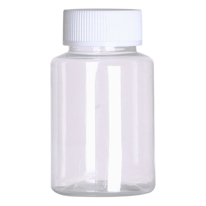 Pet Large Mouth Bottle 30/50/100ml Transparent Plastic Bottle Solid Liquid Dispensing Bottle Sample Empty Bottle