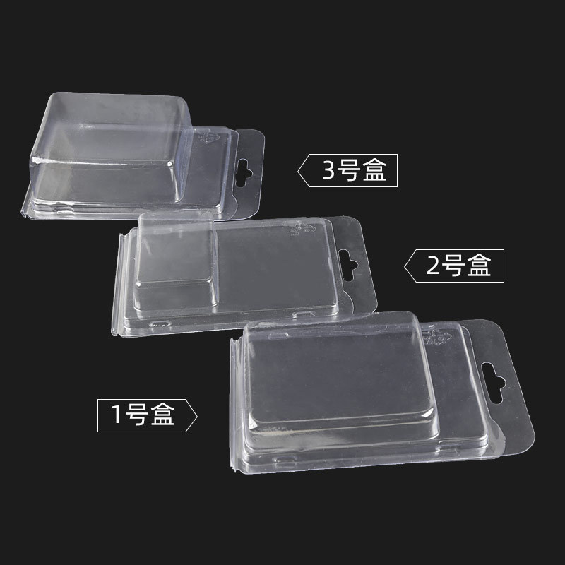 PET material Transparent stackable blister Box No. 1-3 front pad back sticker toe valgus toe cover bunion box