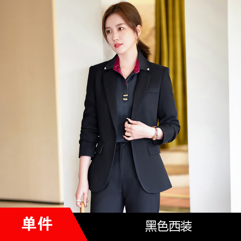 Picture of Spring and Autumn suit suit women's autumn and winter temperament goddess Fan small professional manager jacket formal wear front desk work clothes
