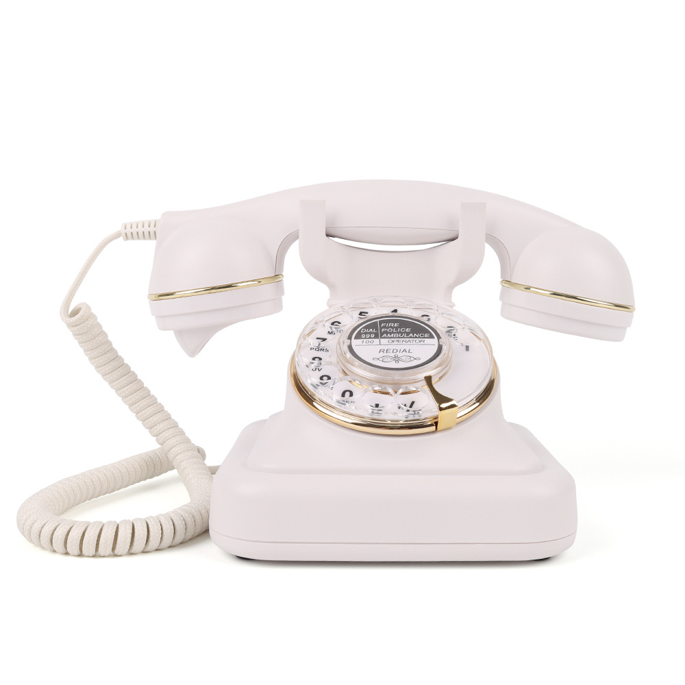 Cross-border retro telephone hotel household old-fashioned fixed landline turntable telephone antique recording telephone wholesale