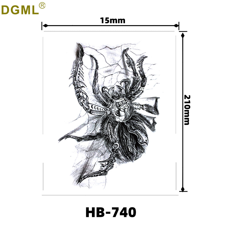 Picture of Small fresh English letters flower butterfly tattoo stickers color creative full arm fox in stock wholesale to map custom