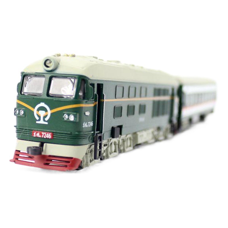 Shenghui alloy car model children's toys Dongfeng 7246 internal combustion train set Huili sound and light gift box