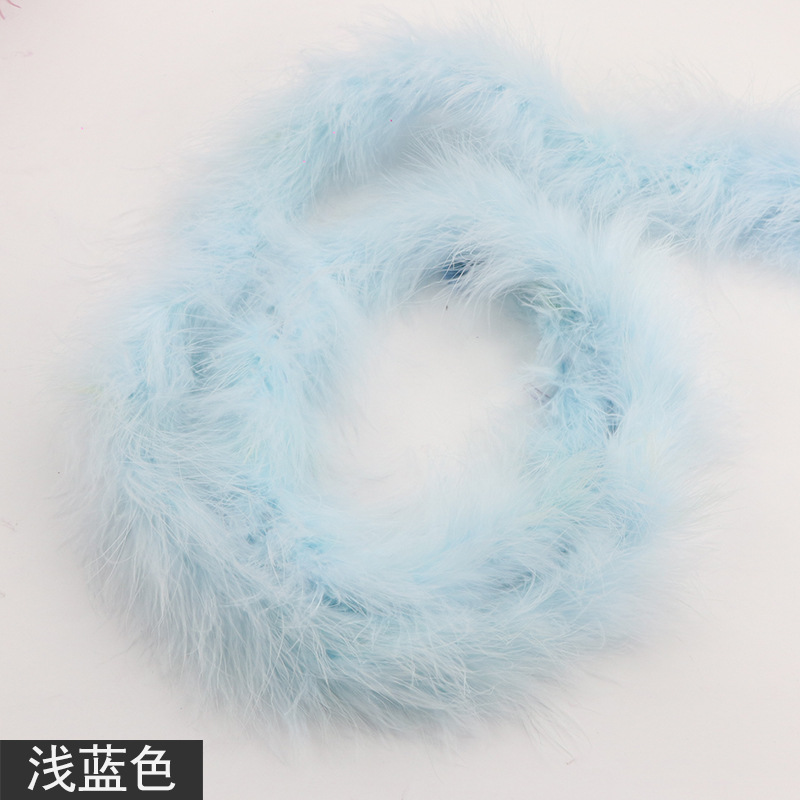 Picture of Tops wholesale Turkey plush plush feather diy1 2 M 16G performance stage decoration feather strip