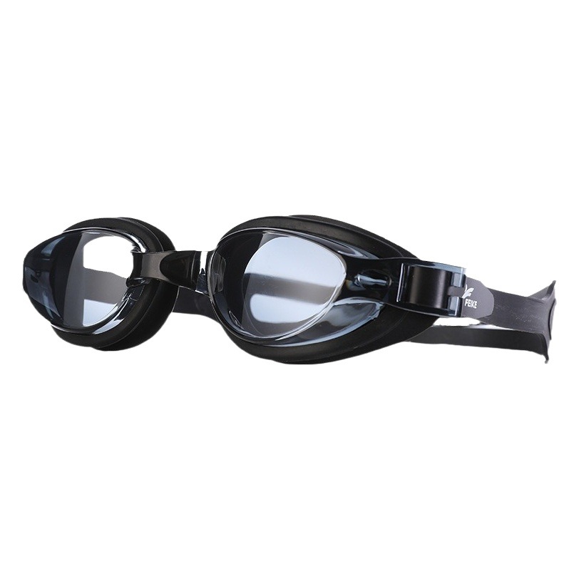 Swimming goggles men's and women's waterproof anti-fog HD swimming glasses plain myopia transparent swimming goggles adult professional swimming goggles