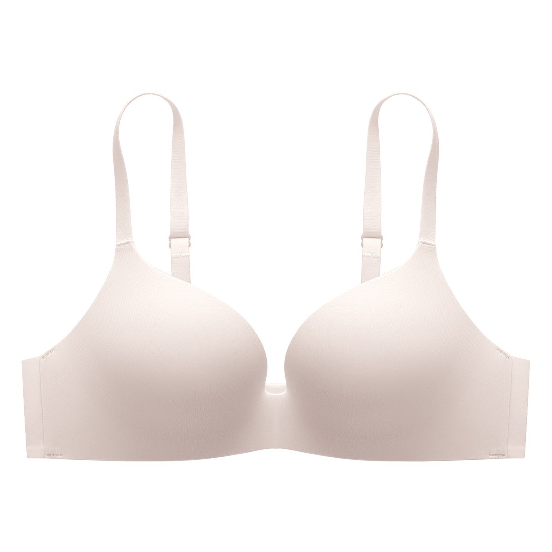 Seamless glossy comfortable simple underwear push up breathable breast collection anti-sagging wireless three-dimensional fixed cup bra