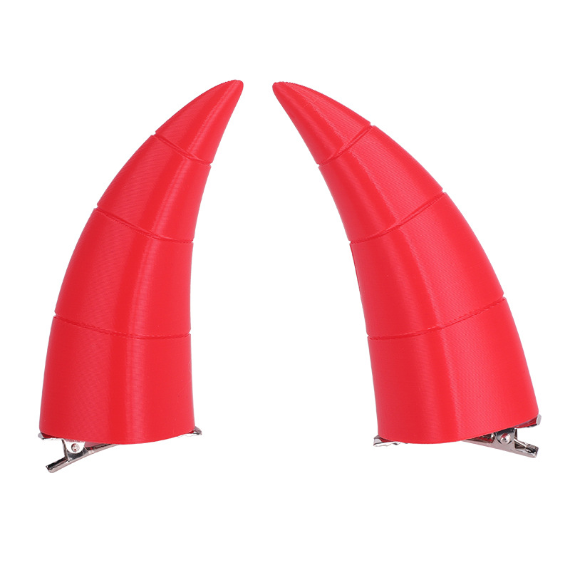 Picture of cosplay Universal Black Devil Horn Horn Halloween Headwear Accessories Props Cos Anime Hairpin 3D Headwear