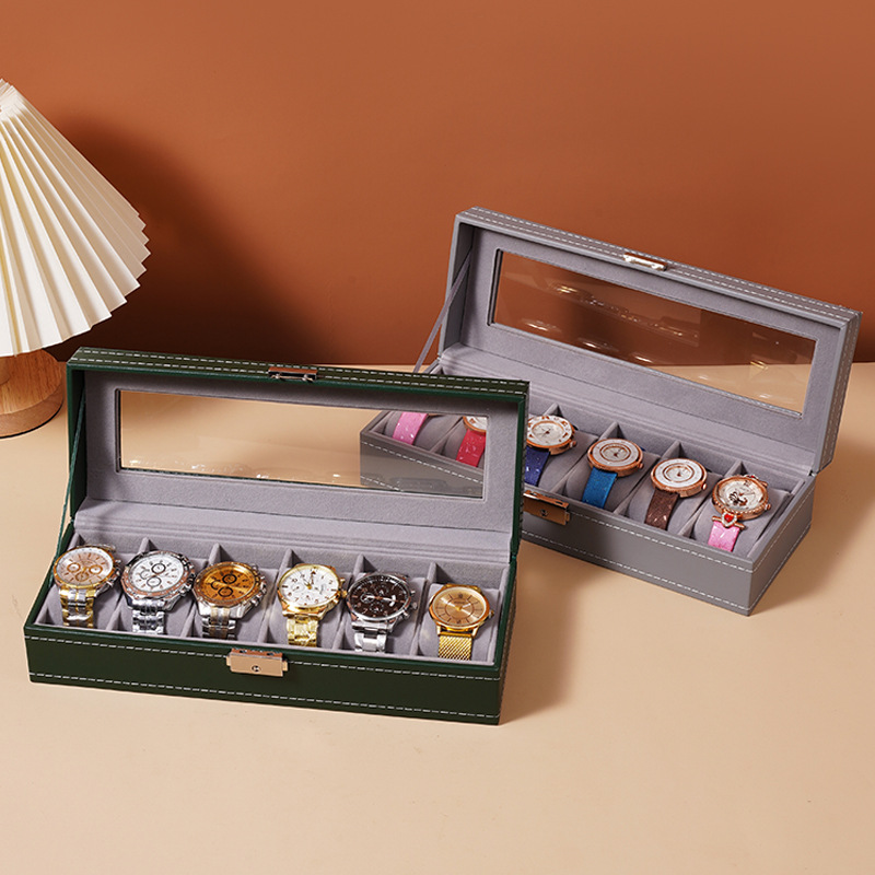 Picture of Independent skylight watch display box household watch storage box with glass exquisite dustproof watch display box