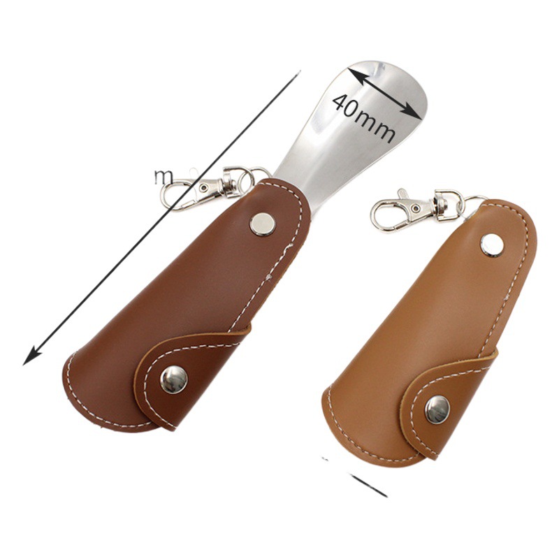 In stock stainless steel folding shoe puller leather shoe puller Japanese and Korean leather metal shoe puller