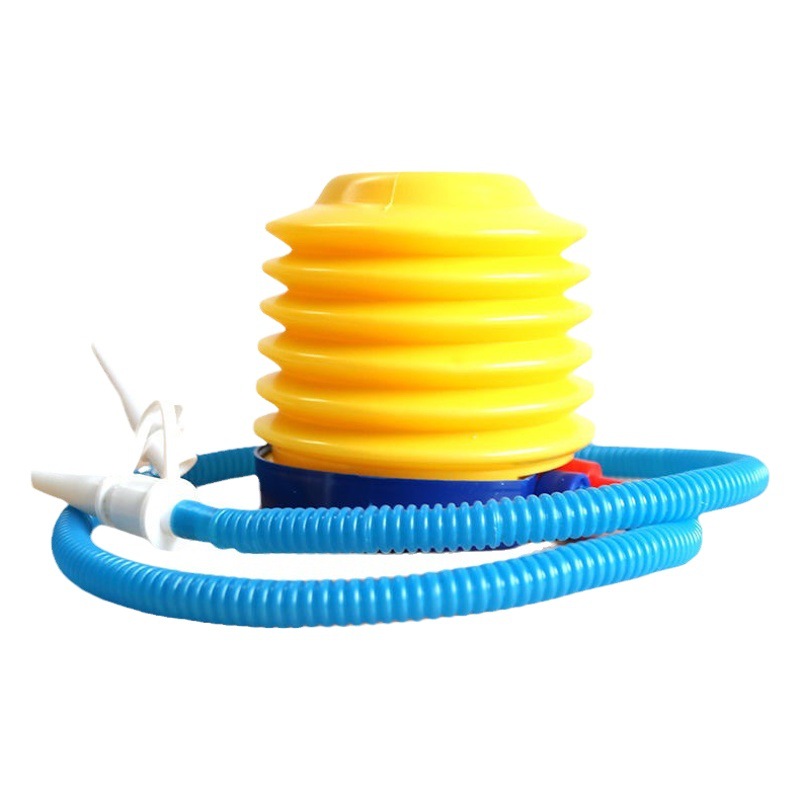 In stock inflator hand push inflator mixed color manual plastic inflator portable oblique balloon inflator factory