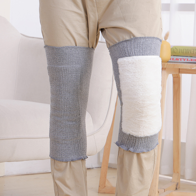 Winter middle-aged and elderly knee pads sports knee pads old cold legs windproof fleece-lined knee pads winter warm fleece-lined knee pads factory