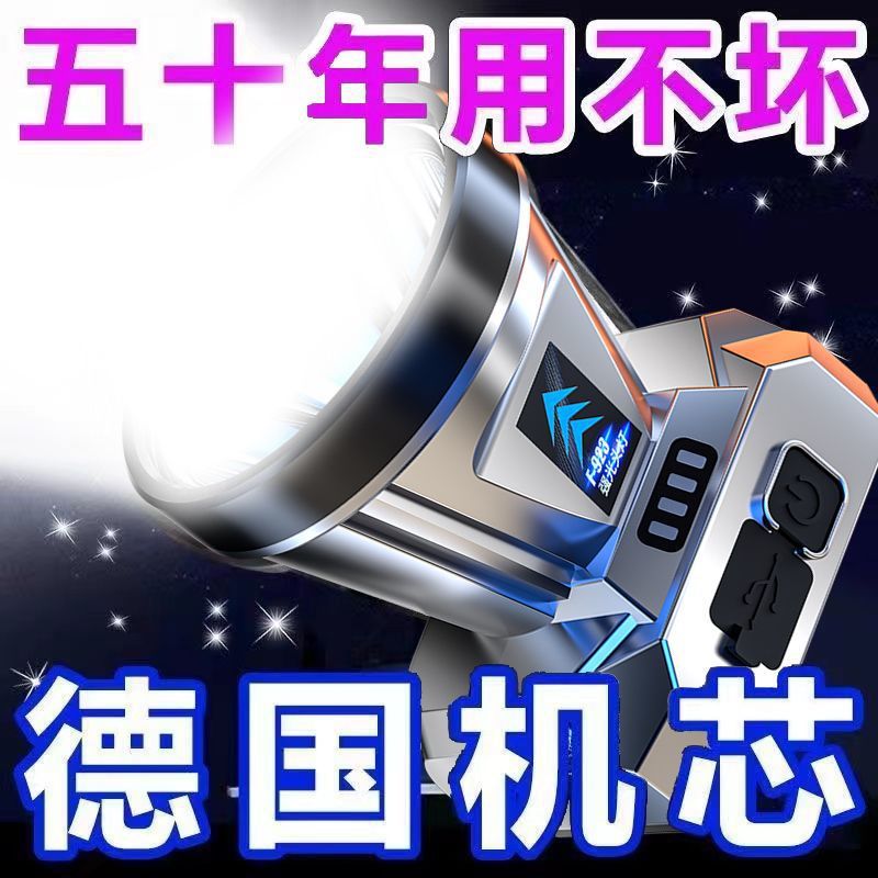 Picture of LED Headlight Strong Light Long-range Rechargeable Waterproof Super Bright Head-mounted Night Fishing Lamp Miner's Lamp Long Endurance Flashlight