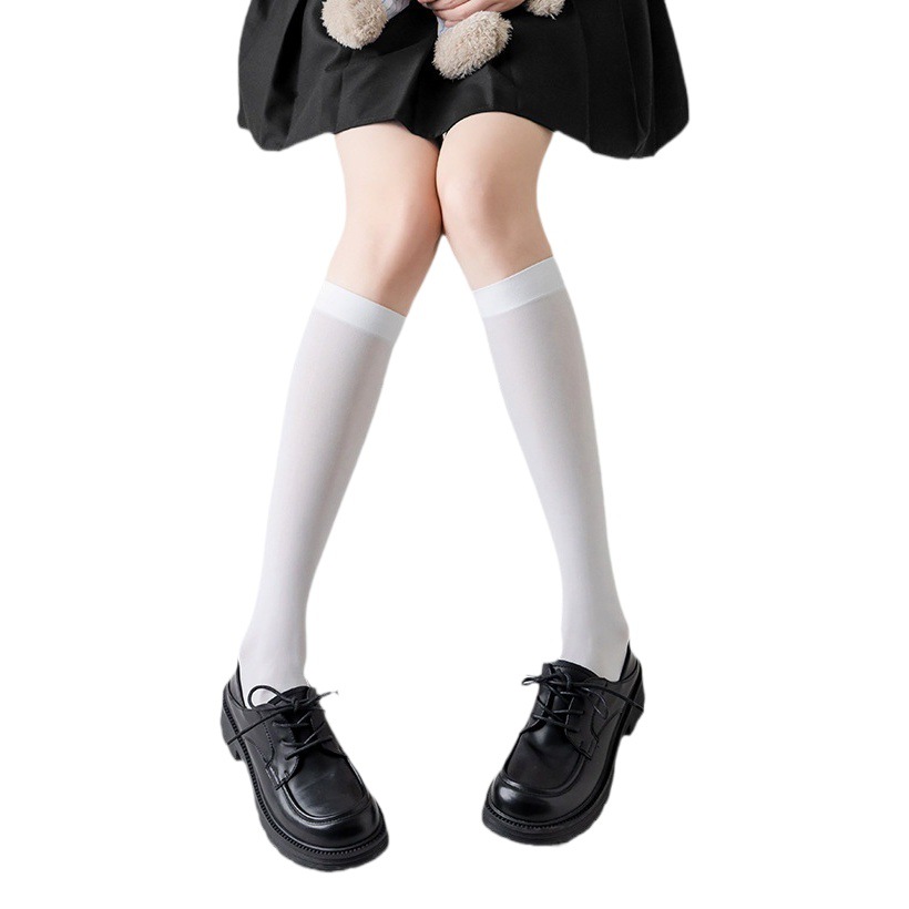 Summer Thin Breathable Socks Children Velvet Leg Beauty Socks Compression Socks JK Deodorant Sweat Absorbing Knee Socks Spring and Autumn