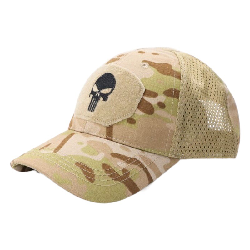 Cross-border Source Outdoor Mountaineering Cap Summer Sun Hat Embroidered Cap Embroidered Baseball Cap Military Fan Tactical Cap