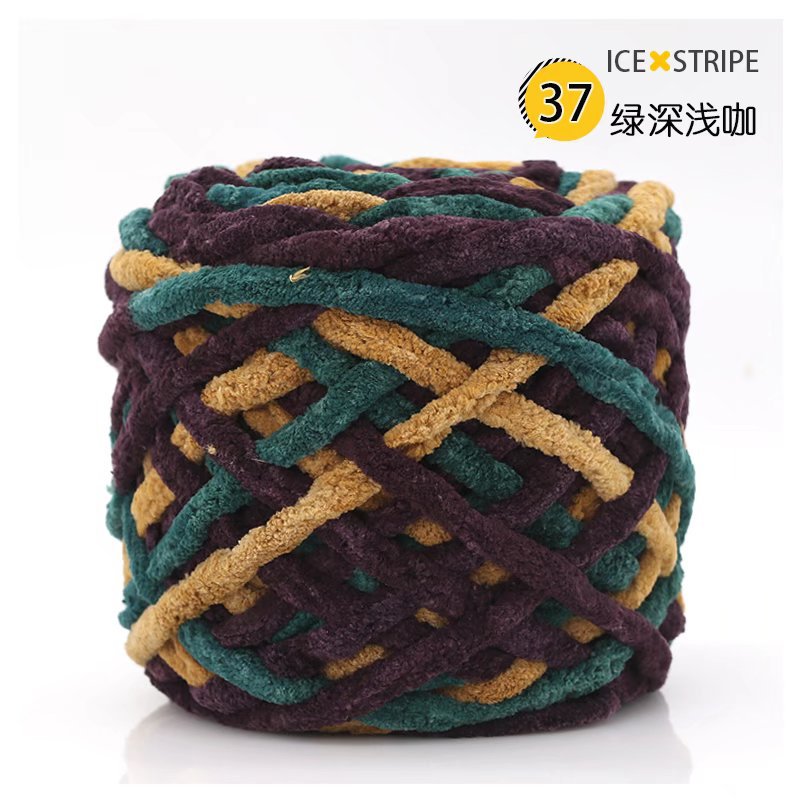 Picture of Ice Strip Thread Single Strand Thick Stick Needle Thread Knitting Blanket Slipper Thread Scarf Hat Scarf Thread Manufacturer Wholesale Worsted