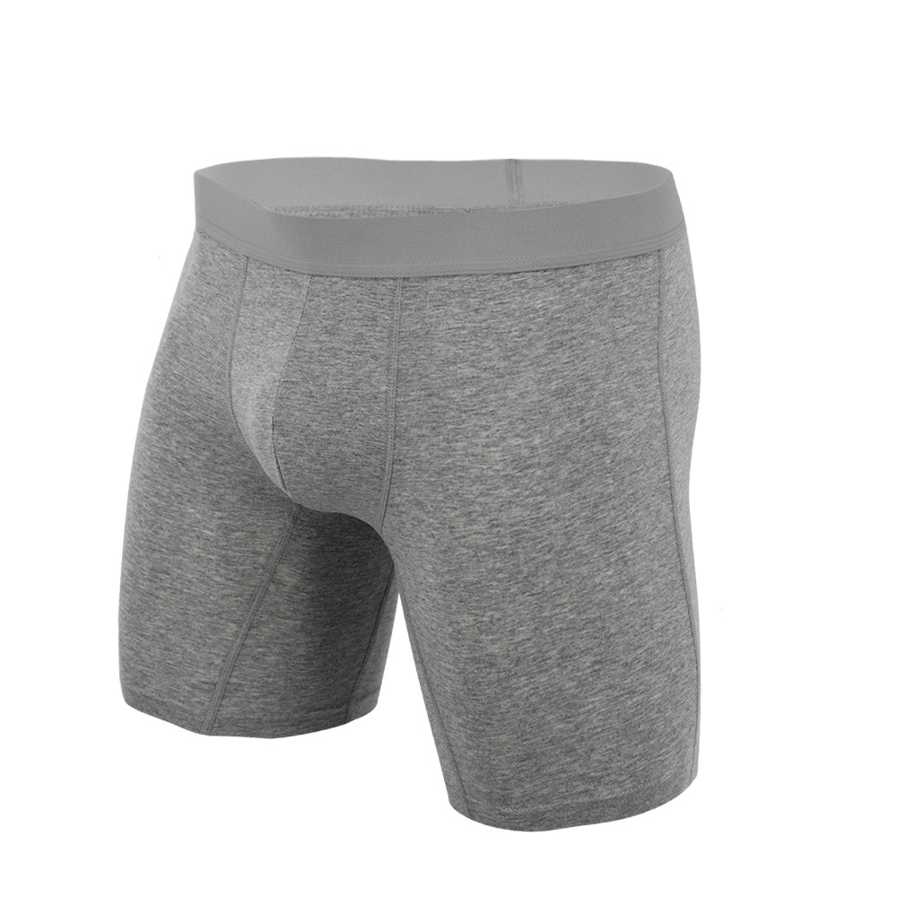 Picture of Pure Cotton Anti-Wear Leg Boxer Briefs American Trendy Underwear Amazon Cross-Border Wholesale Sports Long European and American Underwear for Men