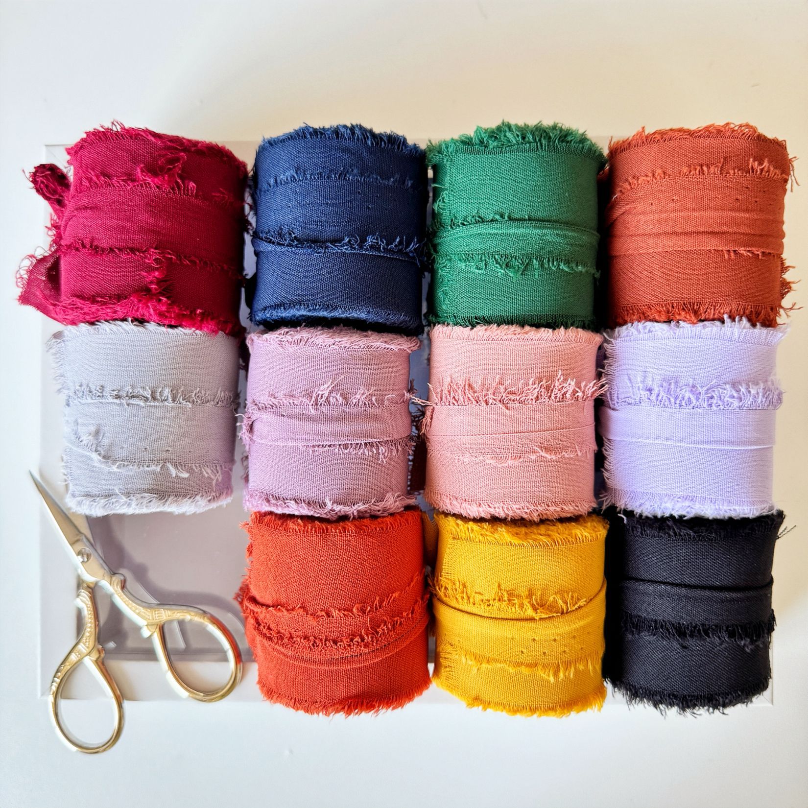Ins Hand Ripped Cotton and Linen Fringe Ribbon Wedding Card Bouquet Strap Tassel Bow Ribbon Fabric Strip