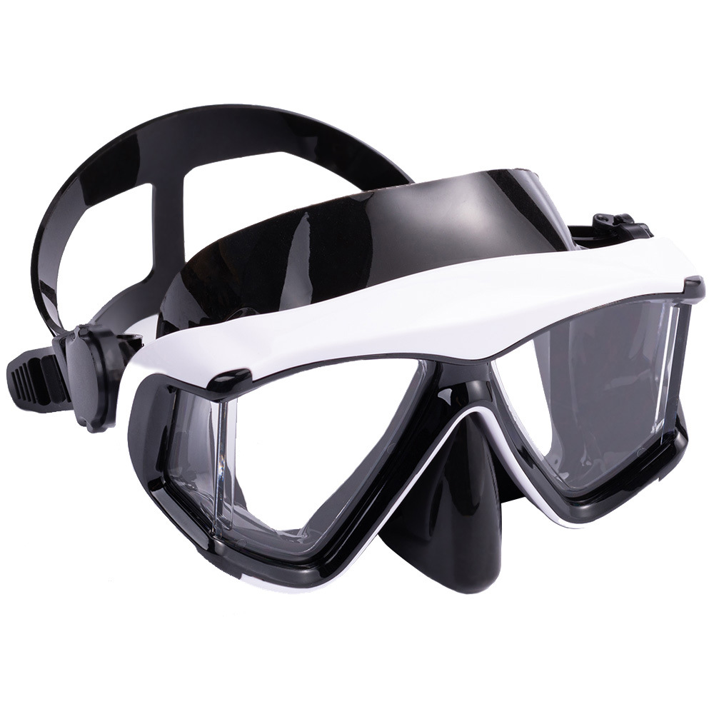 New style can be equipped with proximity glasses silicone diving glasses HD anti-fog diving mask face mirror adult factory wholesale