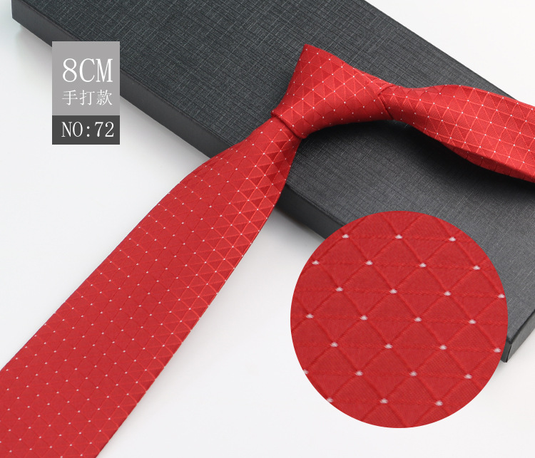 Picture of Men's Tie Business Shirt Stripesd Security Professional Formal Wear Wholesale Plus Logo Manufacturer 8cm Hand-Made