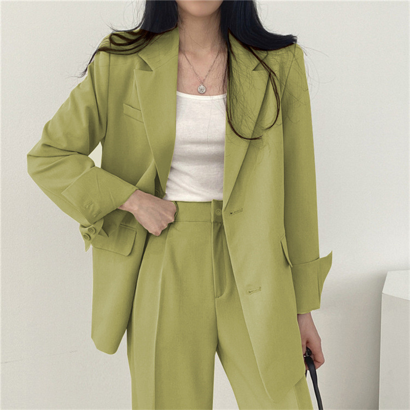 Picture of Suit Jacket High Sense Women's Spring and Autumn Design Sense Thin Niche Professional suit Temperament Slim-fit Small Suit Two-piece Set