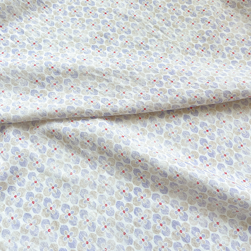Picture of New Chinese-style Digital Printing Fabric Group Flower Small Floral Brocade Cotton Fabric Cheongsam dress Top Hanfu Fabric