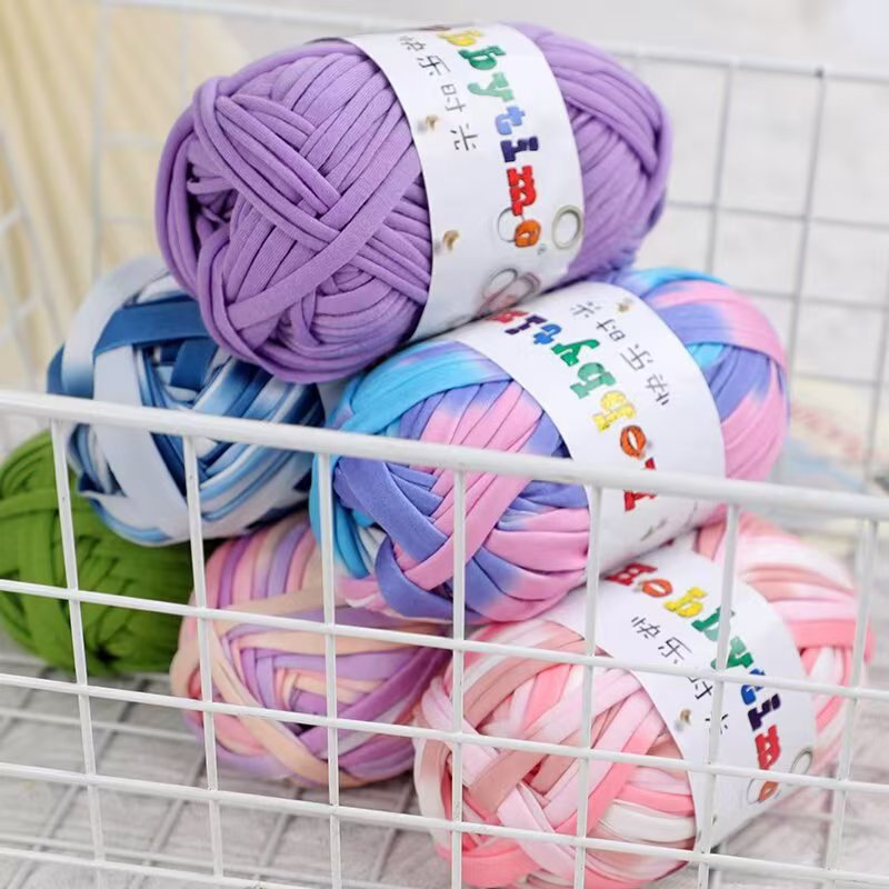 Cloth Line Handmade DIY Woven Slippers Cotton Shoes Hook Bag Doll Line Storage Basket Blanket Wool Material Bag