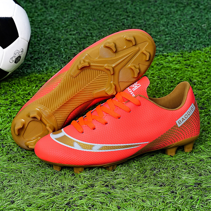 Cross-border plus size Soccer Shoes Men's Low-top Youth Student Competition Training Shoes Middle and Big Children's Long Broken Nail Competition Sneakers