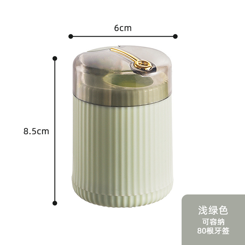 Picture of Toothpick Tube advertising logo factory wholesale toothpick bottle hotel creative light luxury plastic automatic press type toothpick box